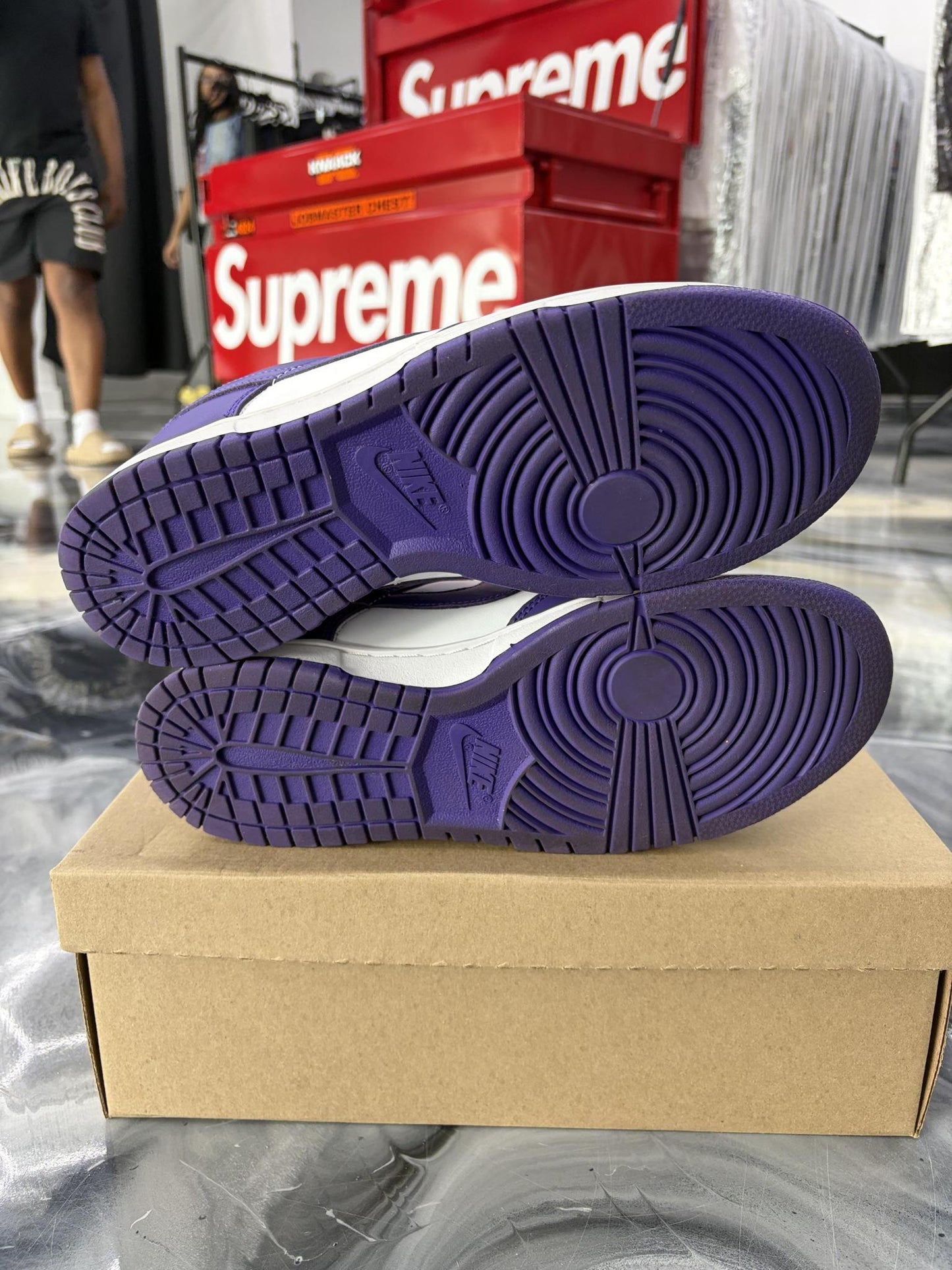 Nike Dunk Low "Court Purple" Used Size 10