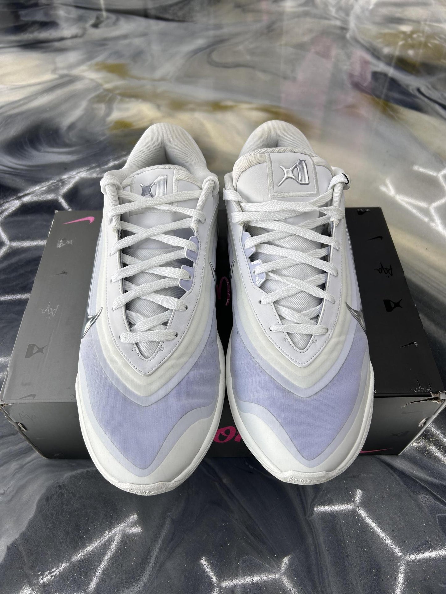 Aja Wilson White "Summit" Used Size 13