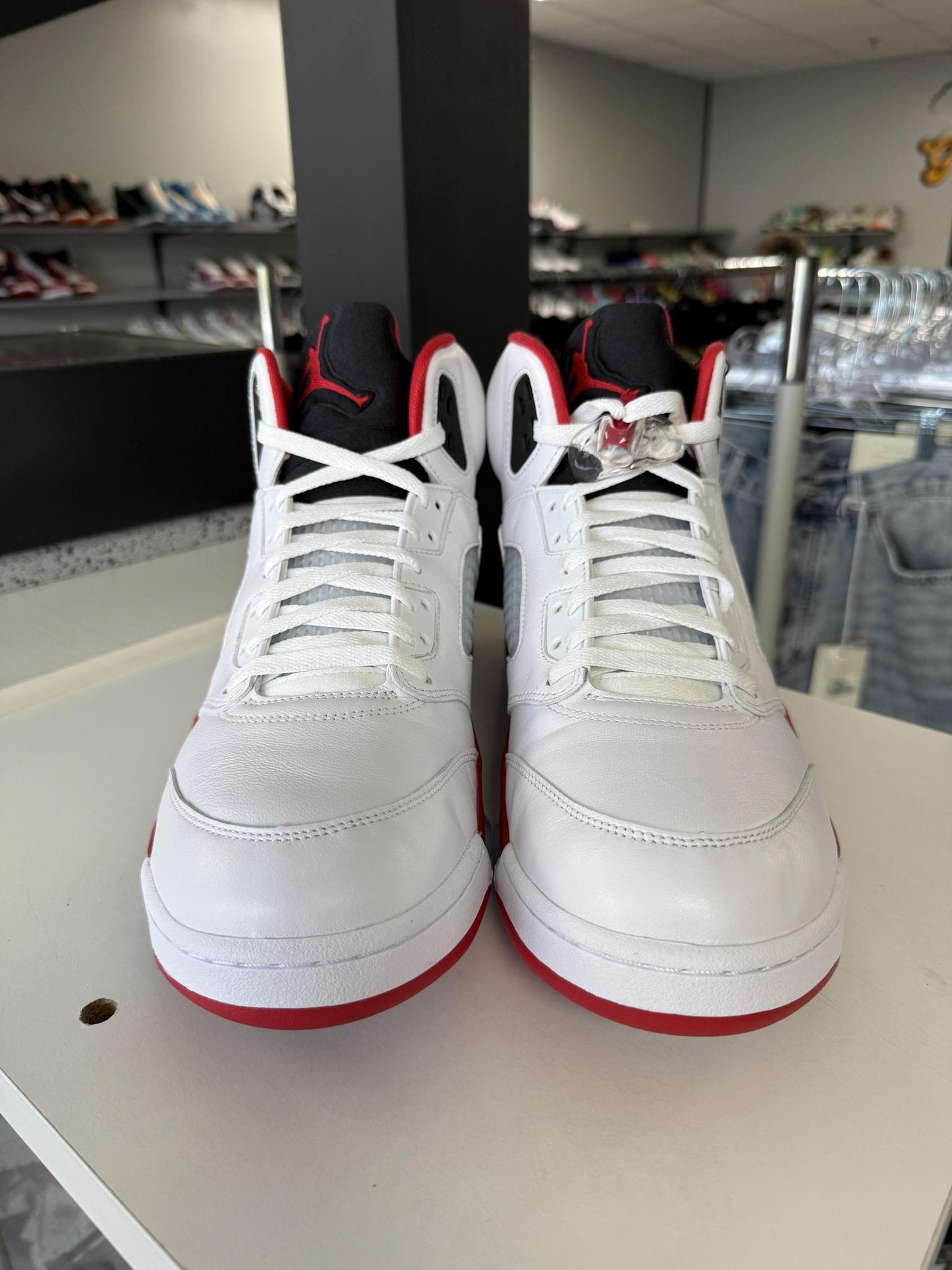 Jordan 5 "Fire Red" Used Size 14