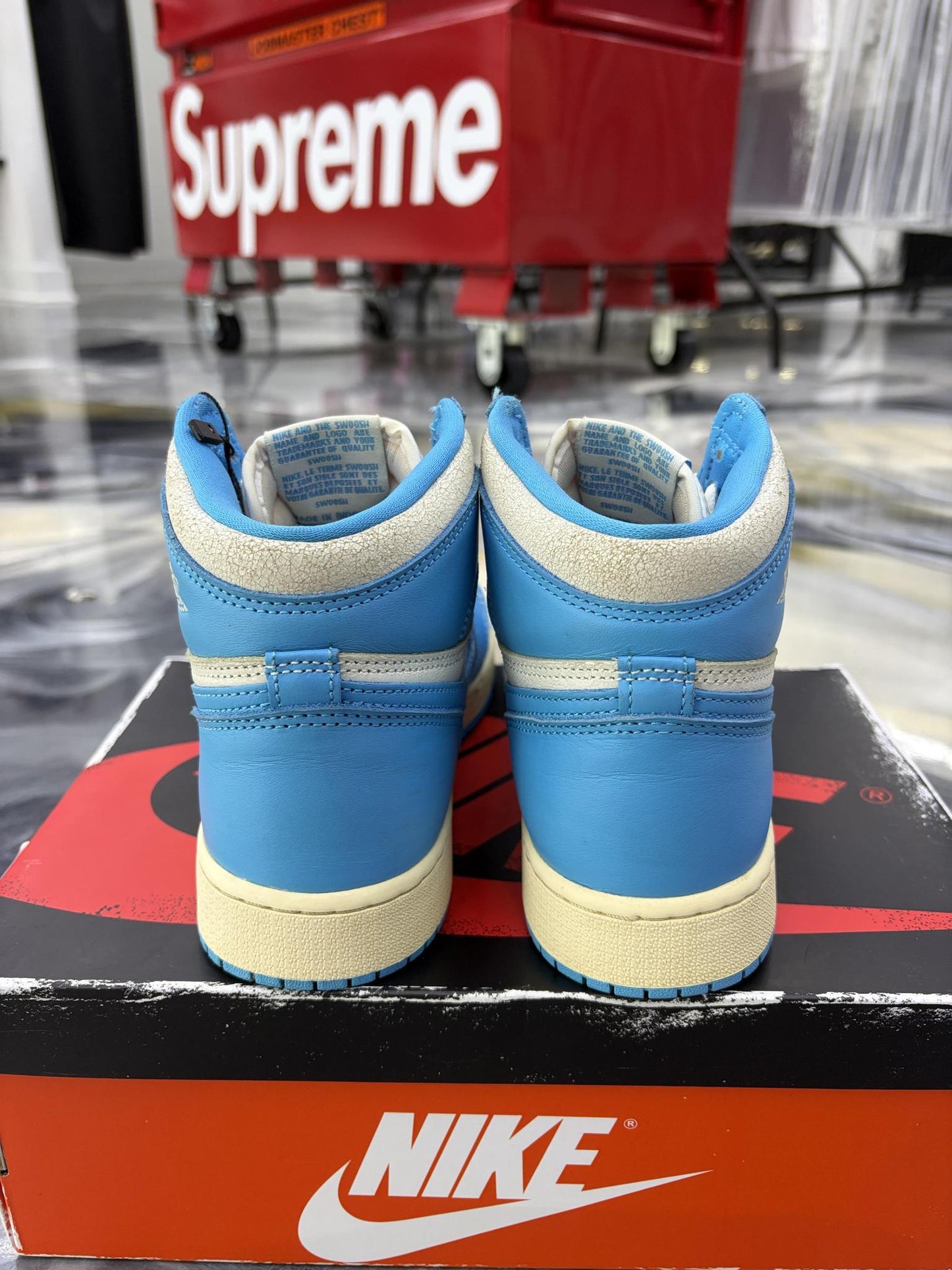 Jordan 1 "UNC Reimagined" Used Size 5.5Y/7W