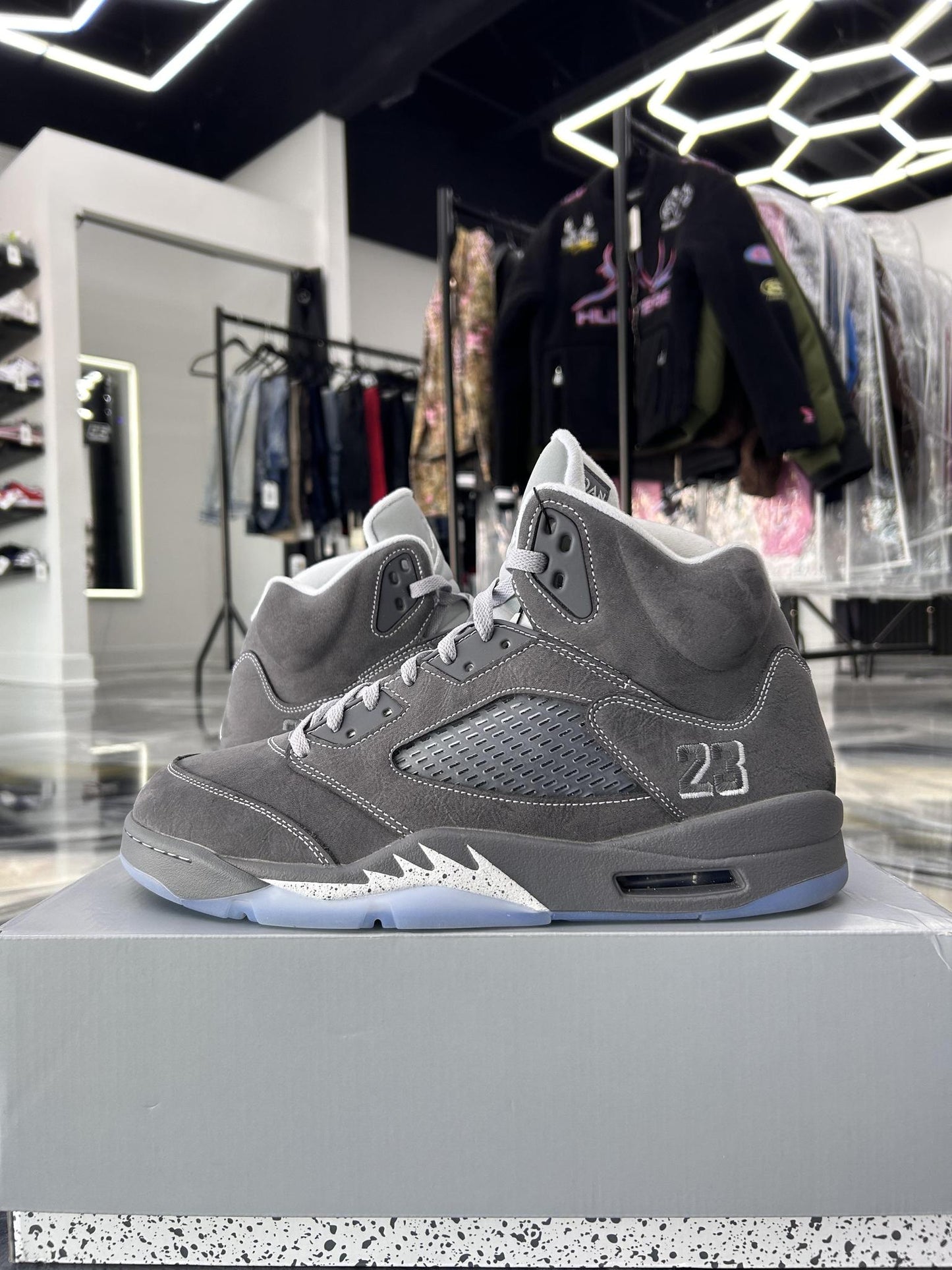 Jordan 5 "Wolf Grey" Used Size 13