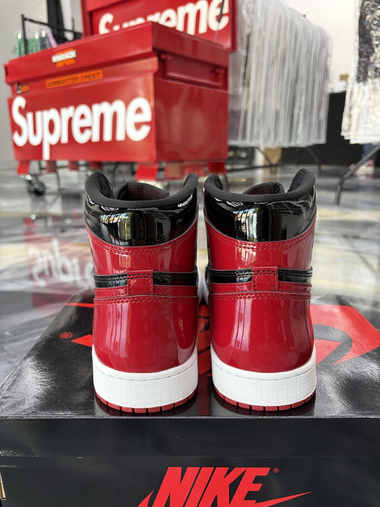 Jordan 1 "Patent Bred" Used Size 12
