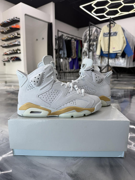 Jordan 6 "Pure Platinum Glacier Blue" Size 6.5/8W
