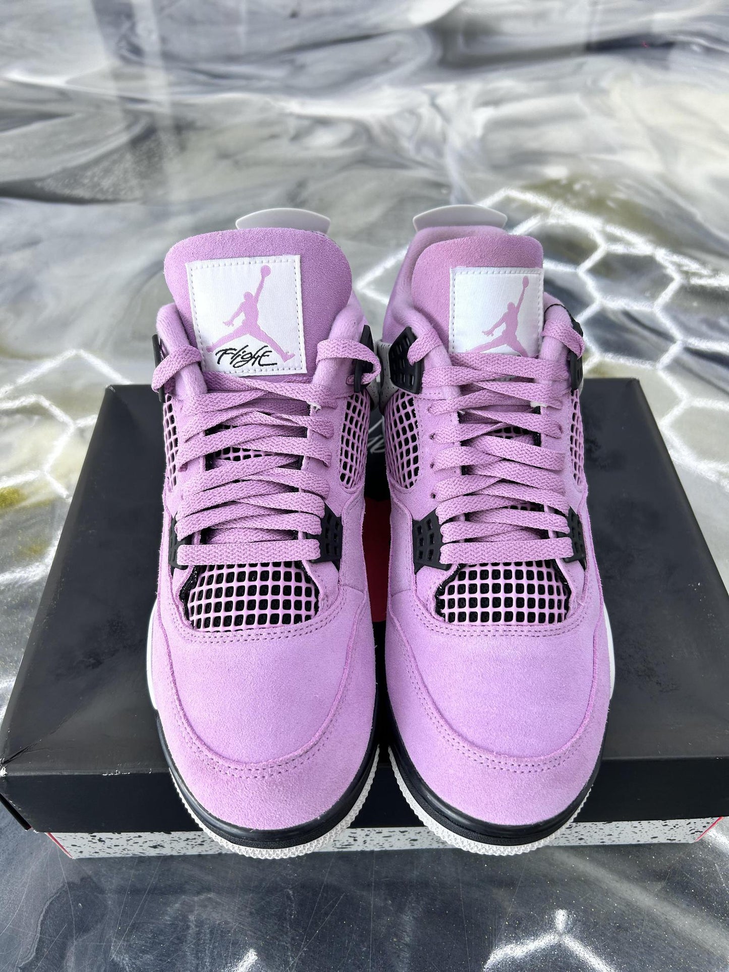 Jordan 4 "Orchid Pink" Used Size 10M/11.5W
