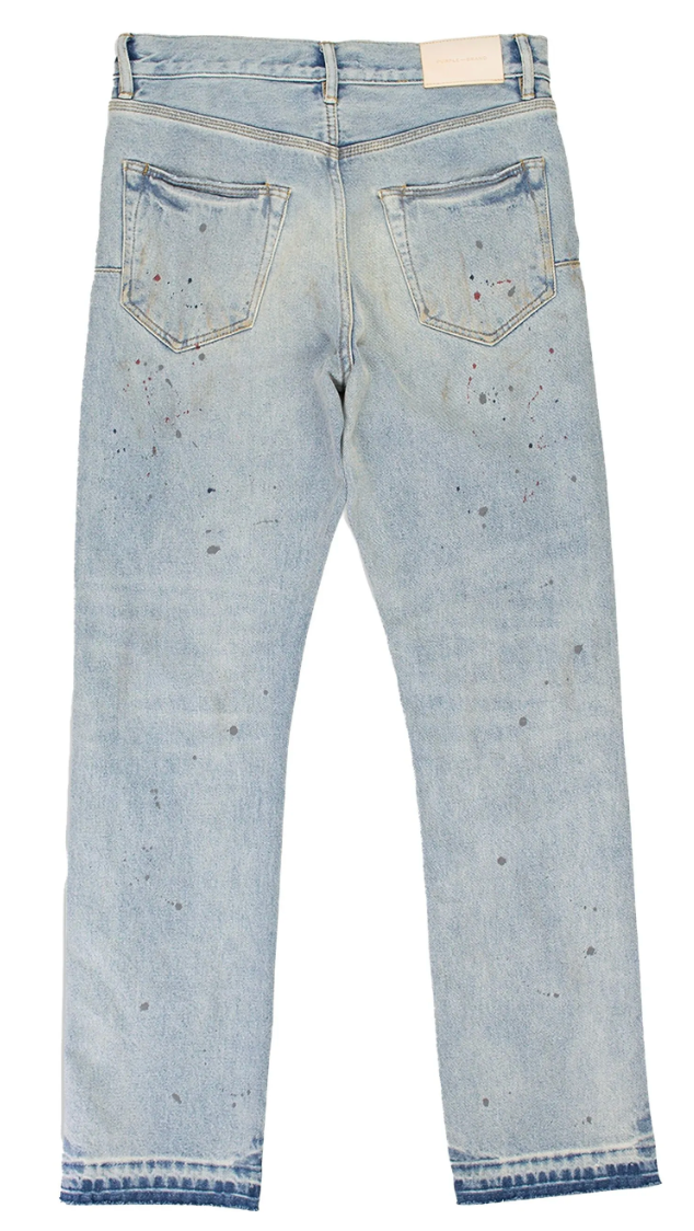 Purple P002 Slim Paint Splatter "Washed"