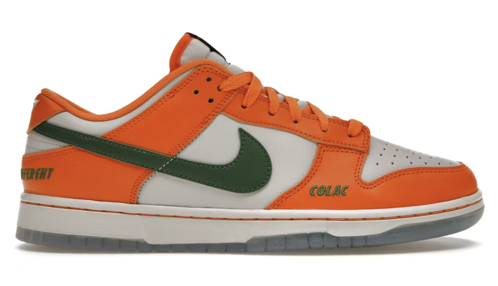 Nike Dunk Low FAMU "Orange Horizon/Fortress Green"