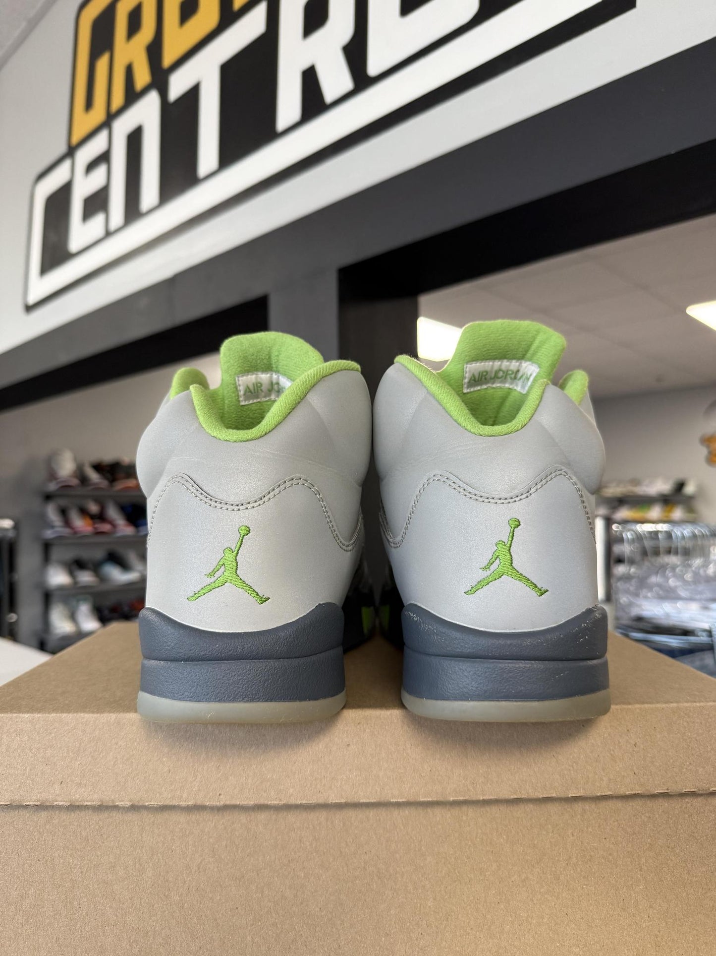 Jordan 5 "Green Bean" Used Size 11.5