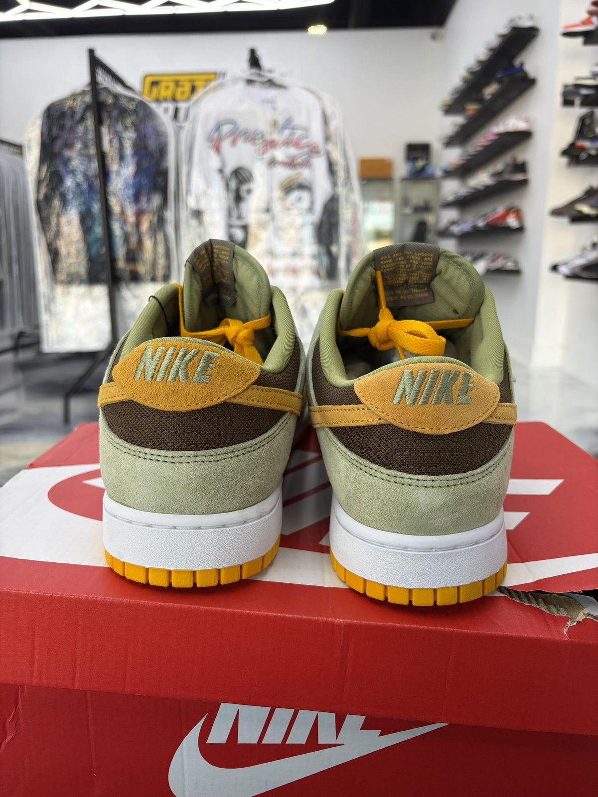 Nike Dunk Low "Dusty Olive" Used Size 13