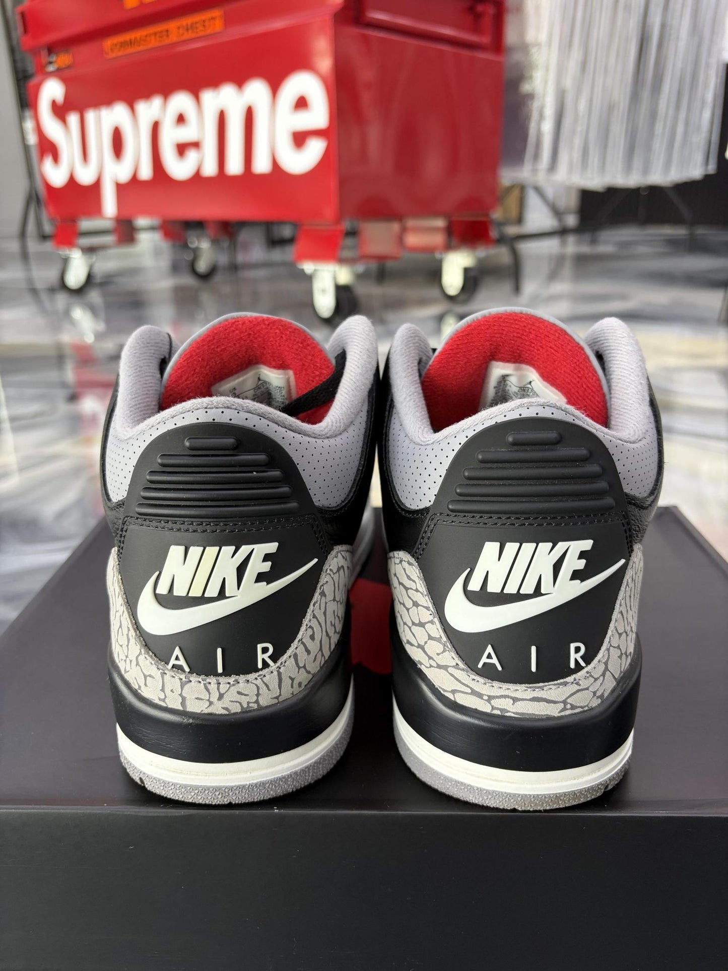 Jordan 3 "Black Cement" Used Size 9