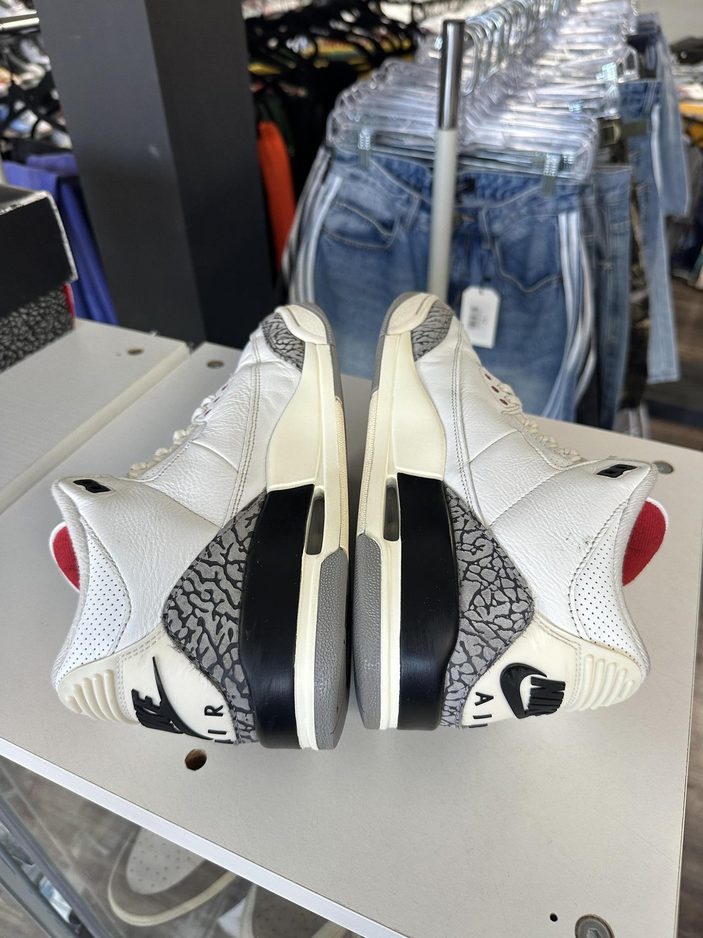 Jordan 3 "White Cement" Used Size 9