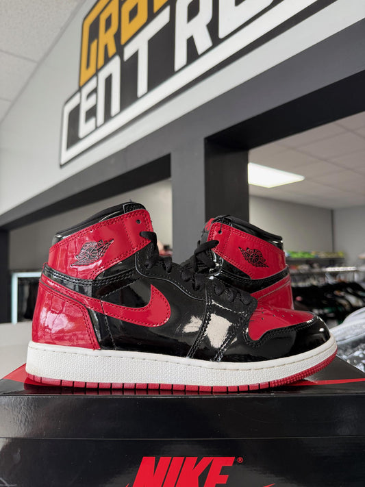 Jordan 1 "Patent Bred" Used Size 7Y/8.5W