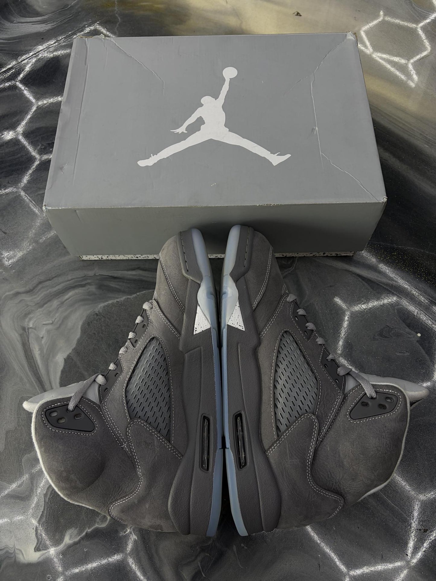 Jordan 5 "Wolf Grey" Used Size 12