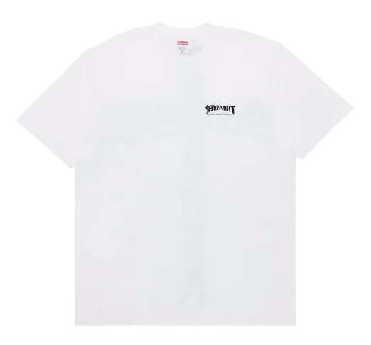 Supreme x Thrasher Cross Tee "White"