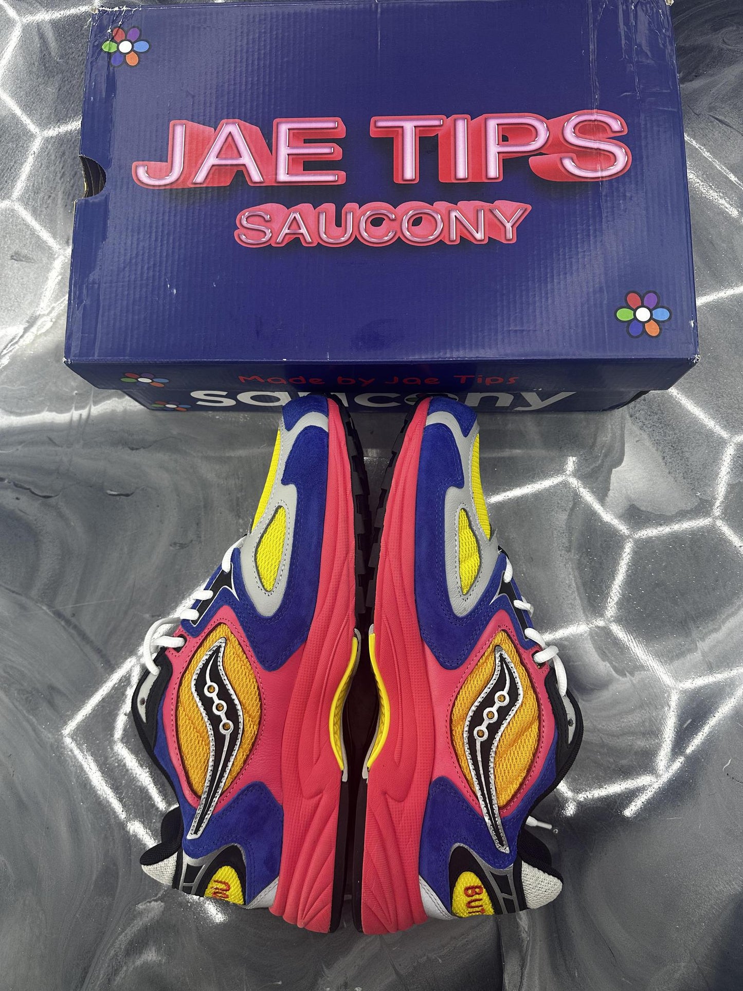 Saucony Grid jazz 9 x "Jae Tips I Love You But Im Busy" Used Size 13