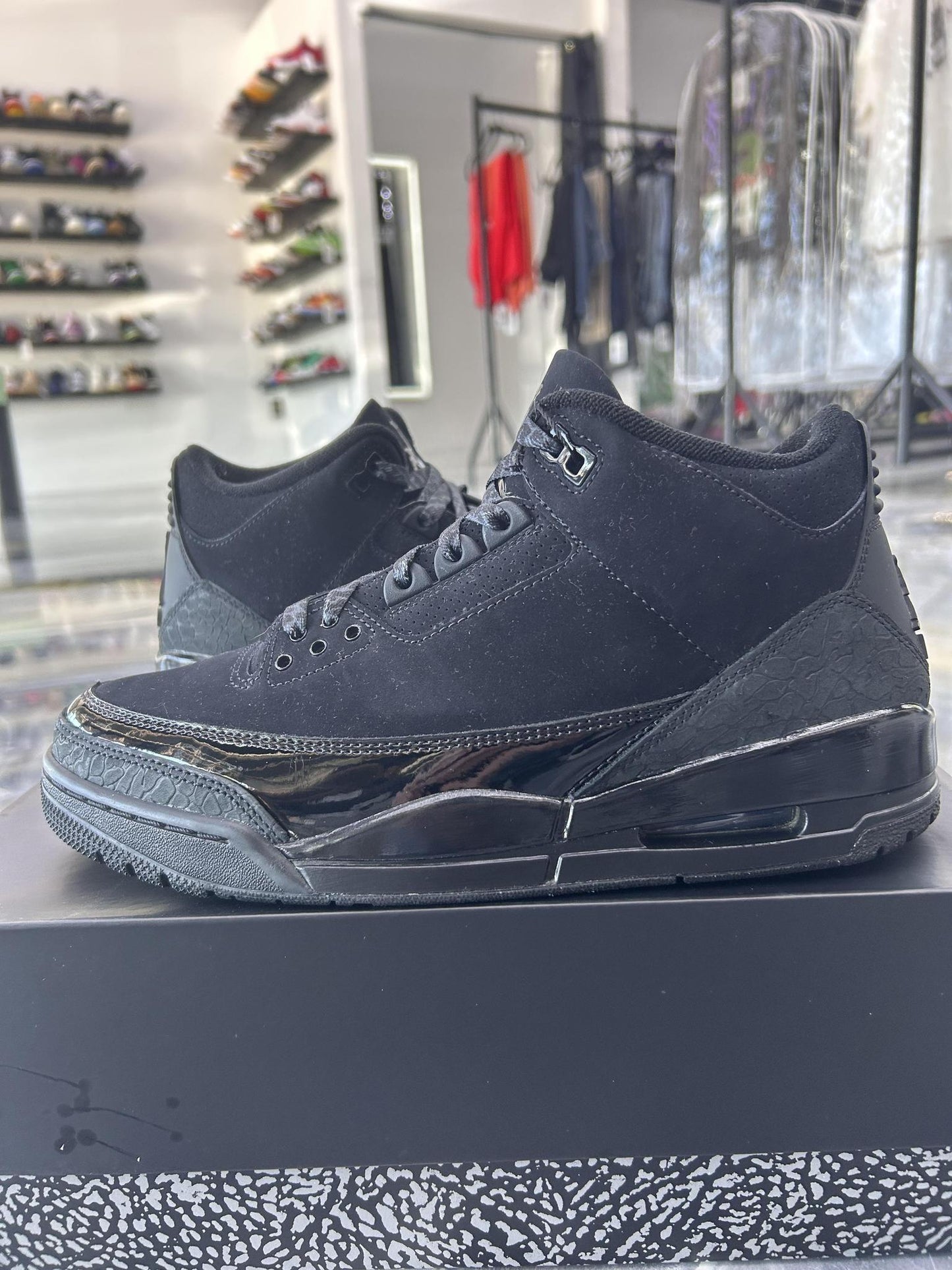 Jordan 3 "Black Cat" Used Size 9