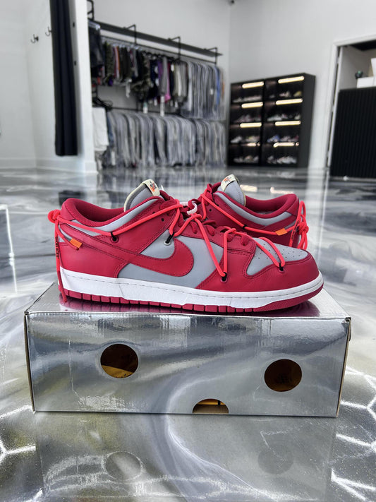 Nike Dunk Low x Off White "University Red" Used Size 13