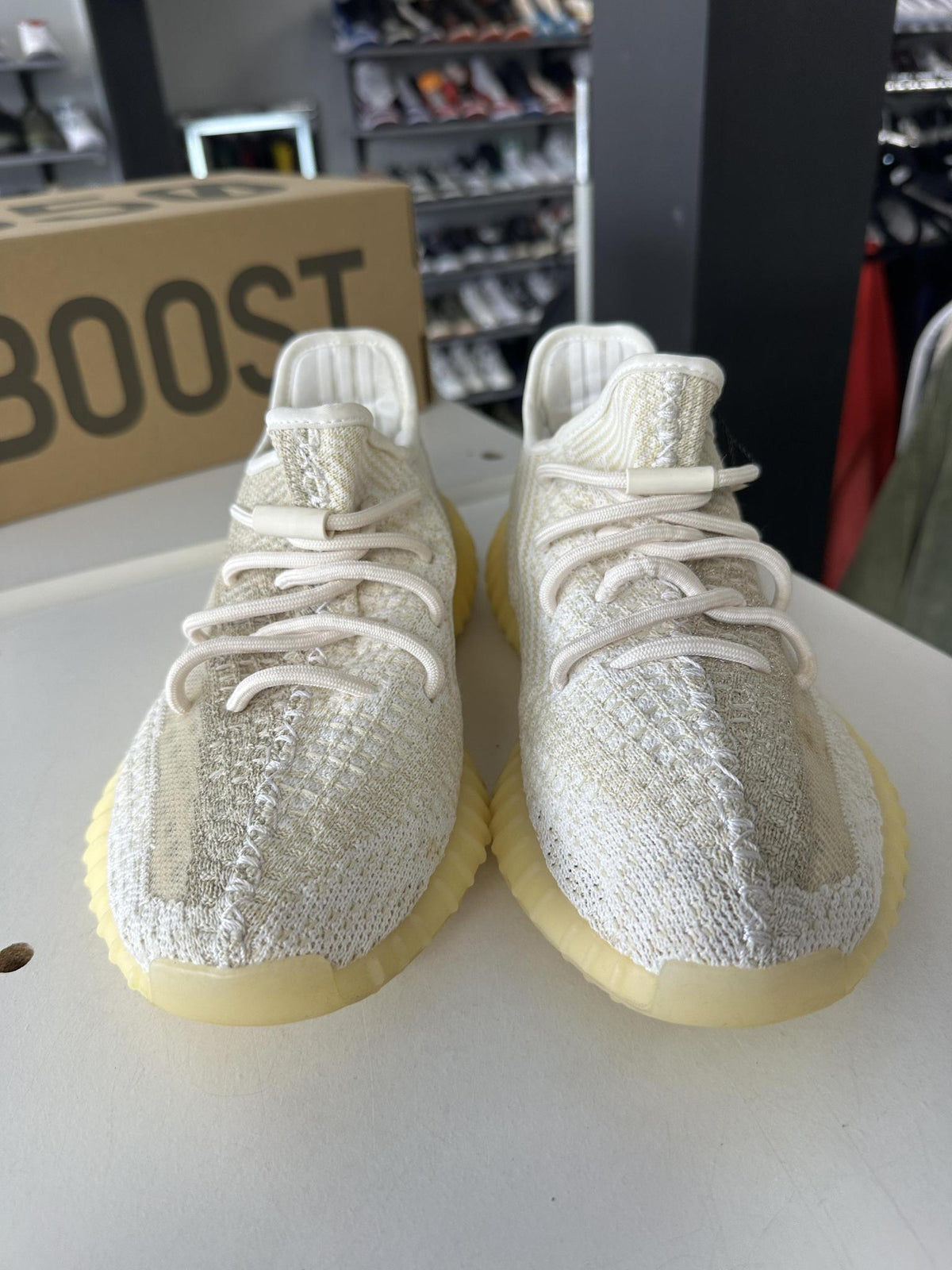 Adidas Yeezy 350 V2 "Natural" Used Size 6.5Y/8W