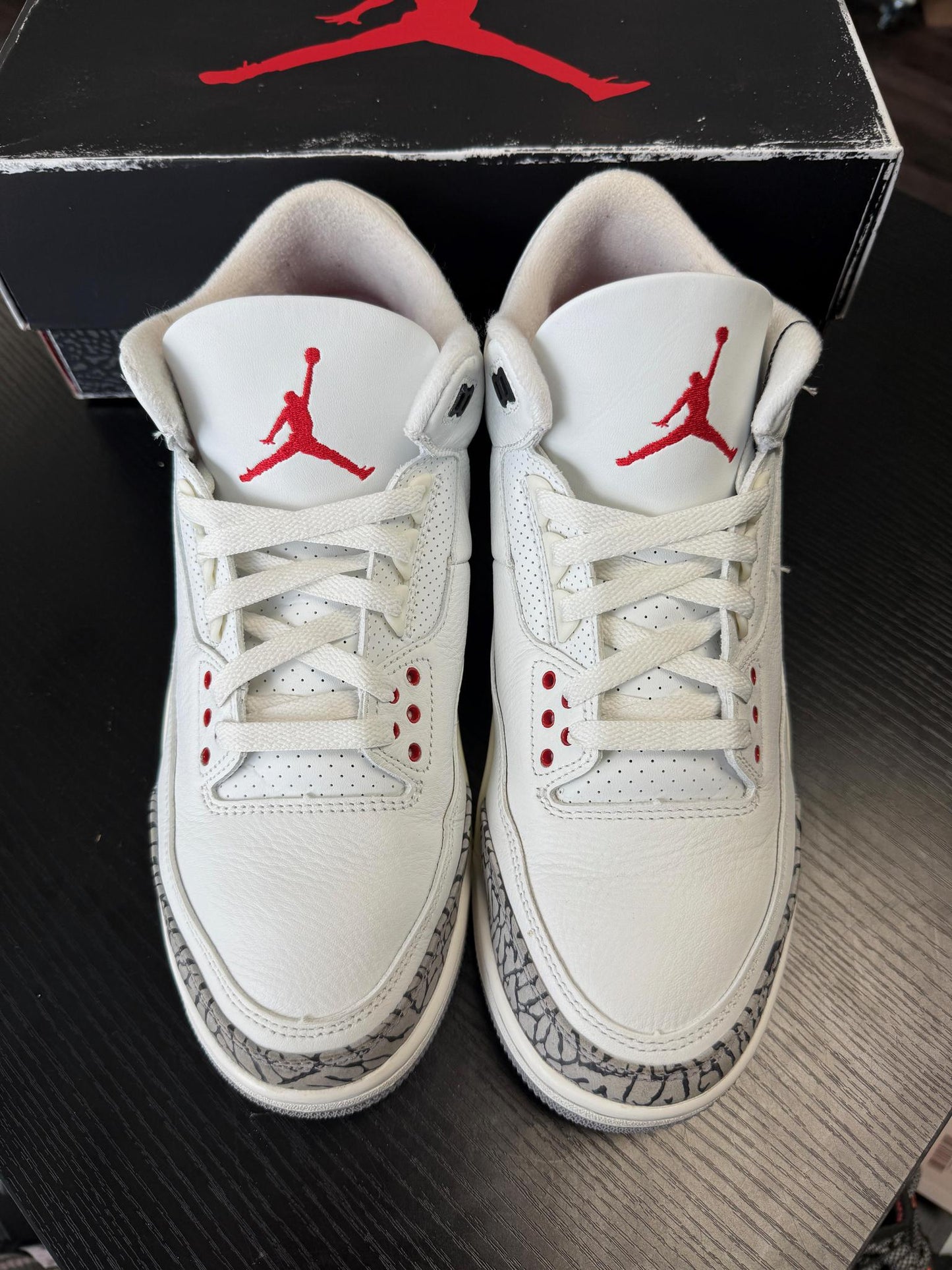 Jordan 3 "White Cement Reimagined" Used Size 10