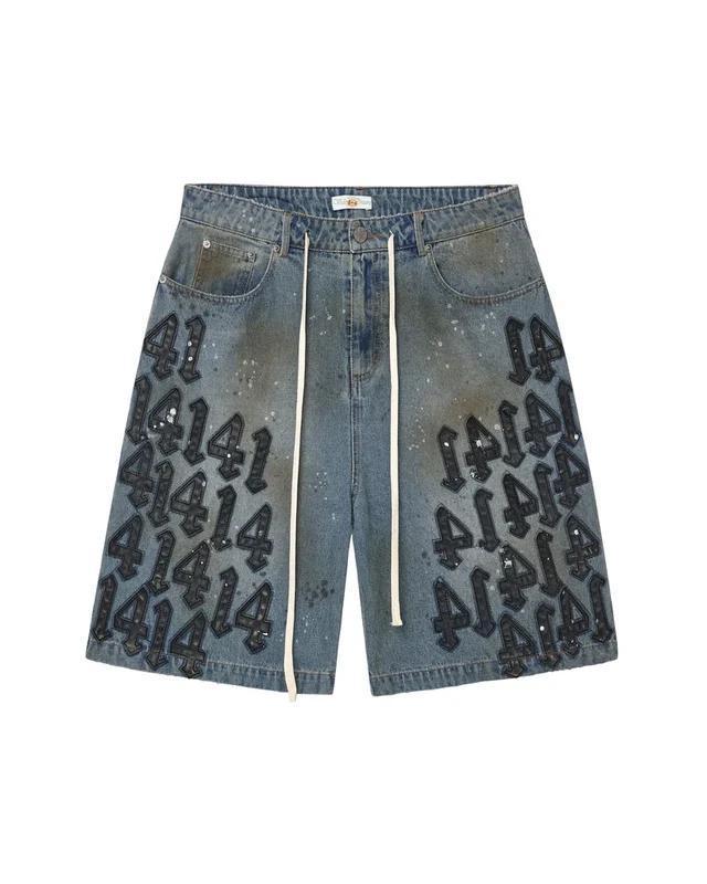 Vale Charm Jean Shorts "Light Wash Black"
