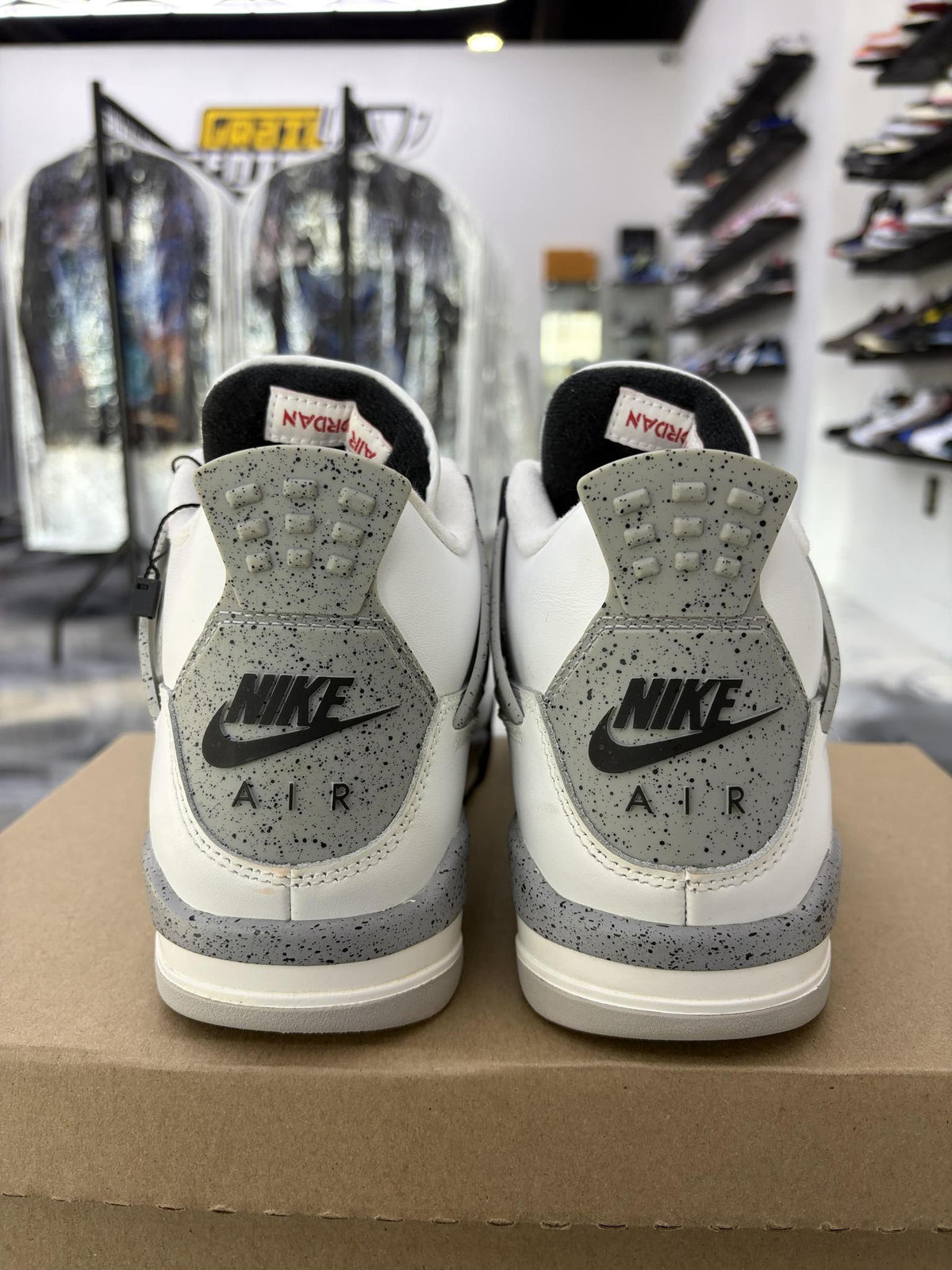 Jordan 4 "White Cement" Used Size 7Y/8.5W