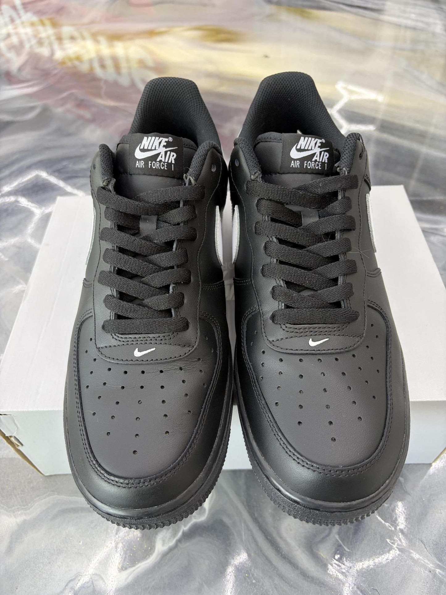 Nike Air Force 1 Low "Black White" Used Size 11.5