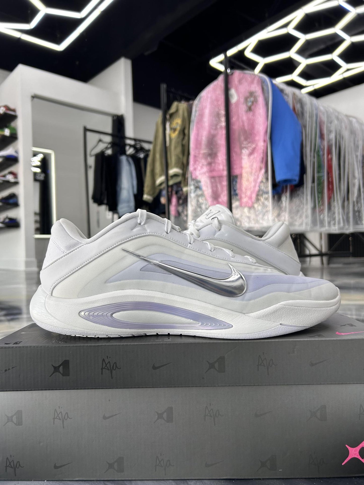 Aja Wilson White "Summit" Used Size 13