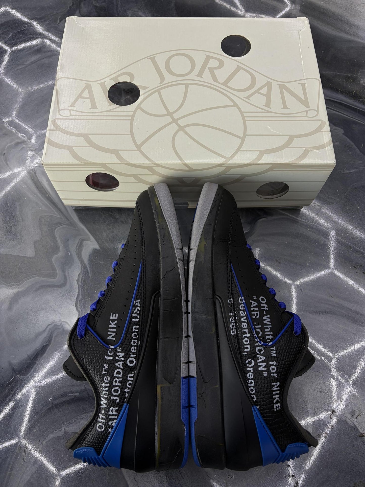 Jordan 2 Off White "Black Royal" Used Size 11