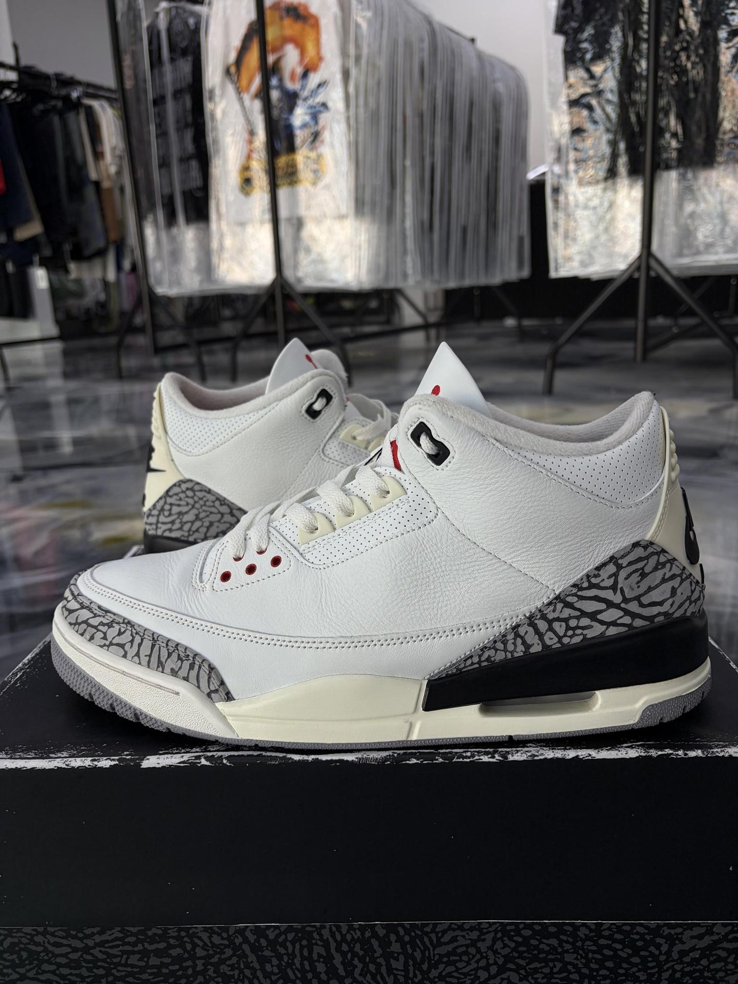 Jordan 3 "White Cement Reimagined" Used Size 13
