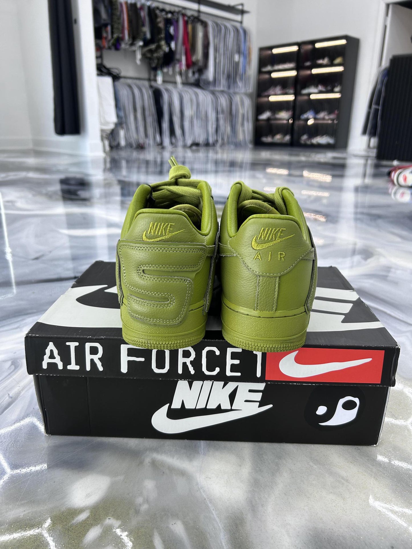 Nike Air Force 1 Low x CPFM "Moss" Used Size 13