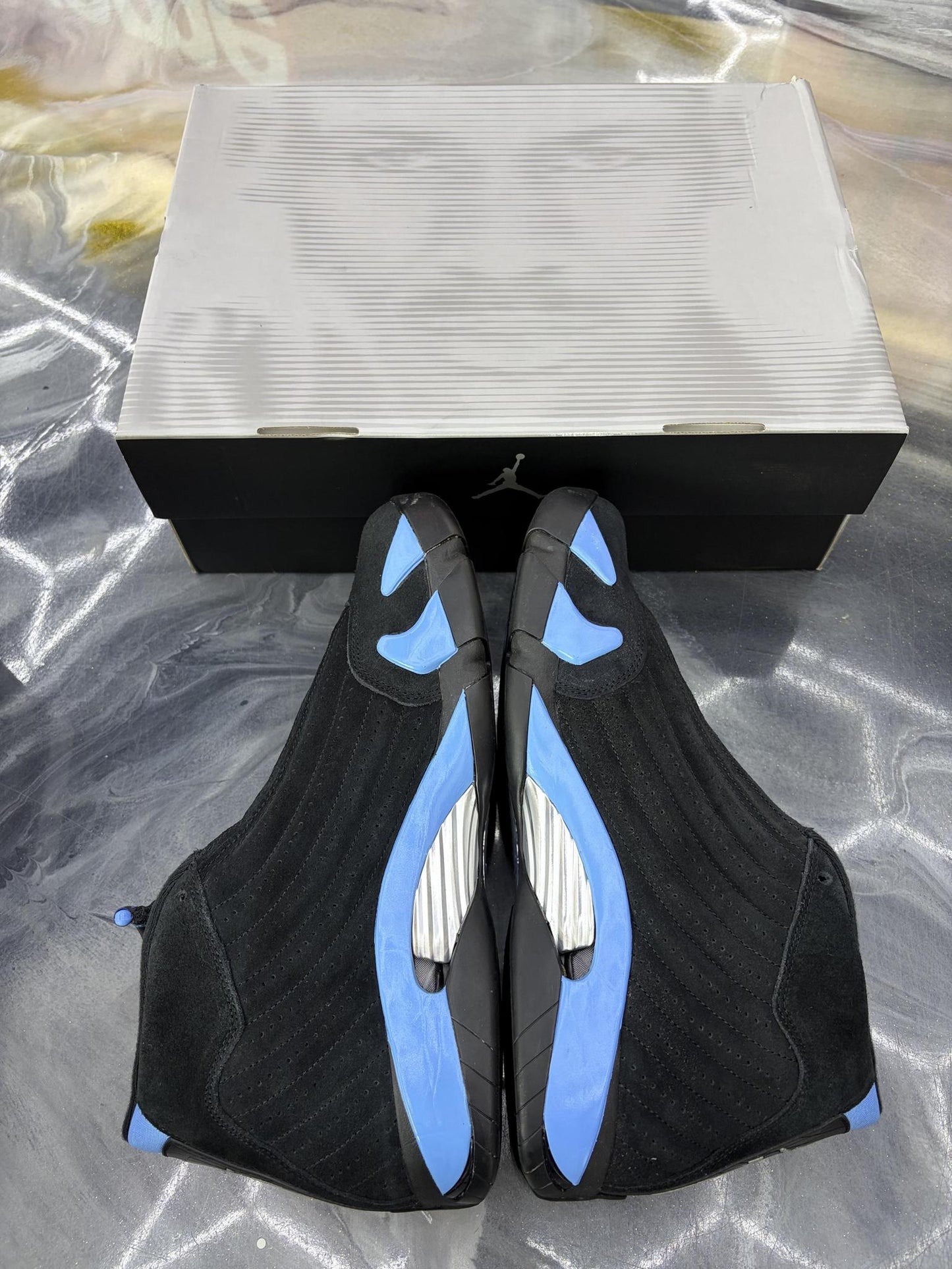 Jordan 14 "University Blue" Used Size 14