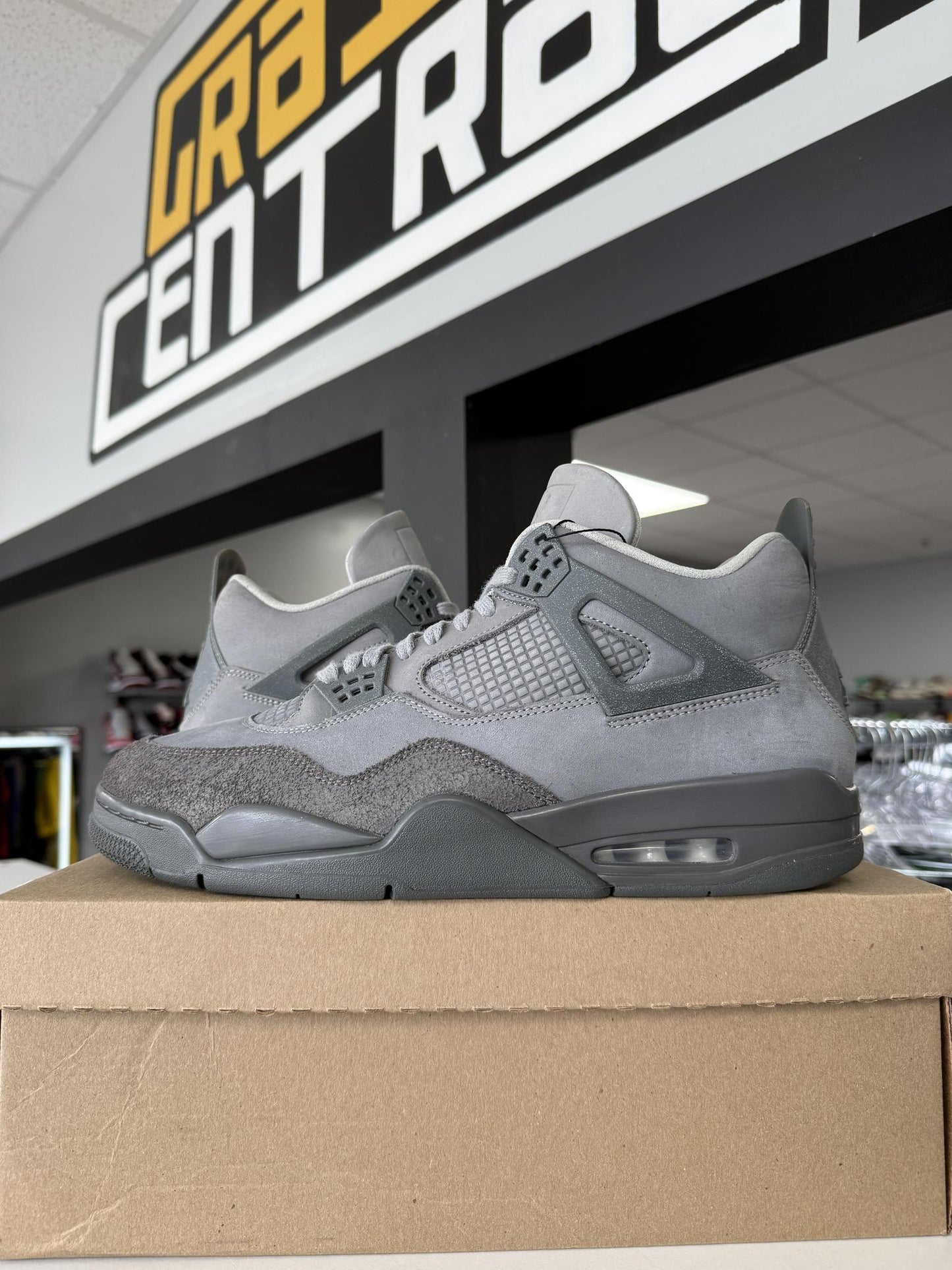 Jordan 4 "Wet Cement" Used Size 13