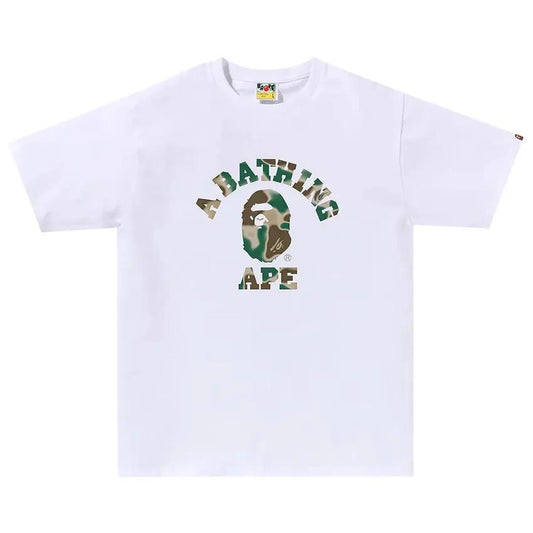 Bape Tee "Liquid Camo White/Olive"