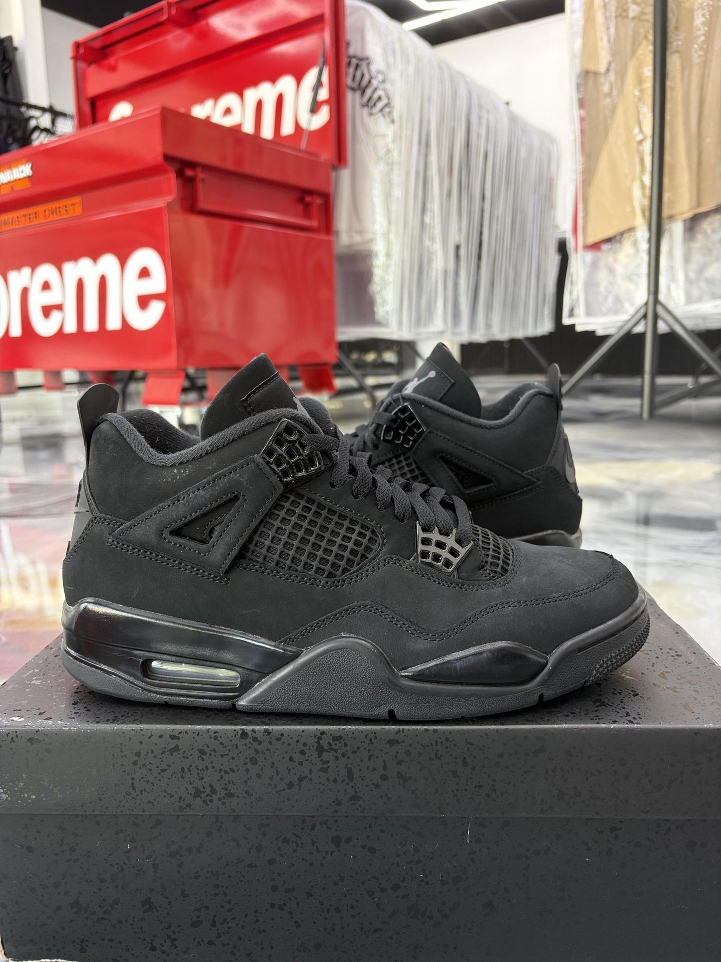 Jordan 4 "Black Cat" Used Size 9.5
