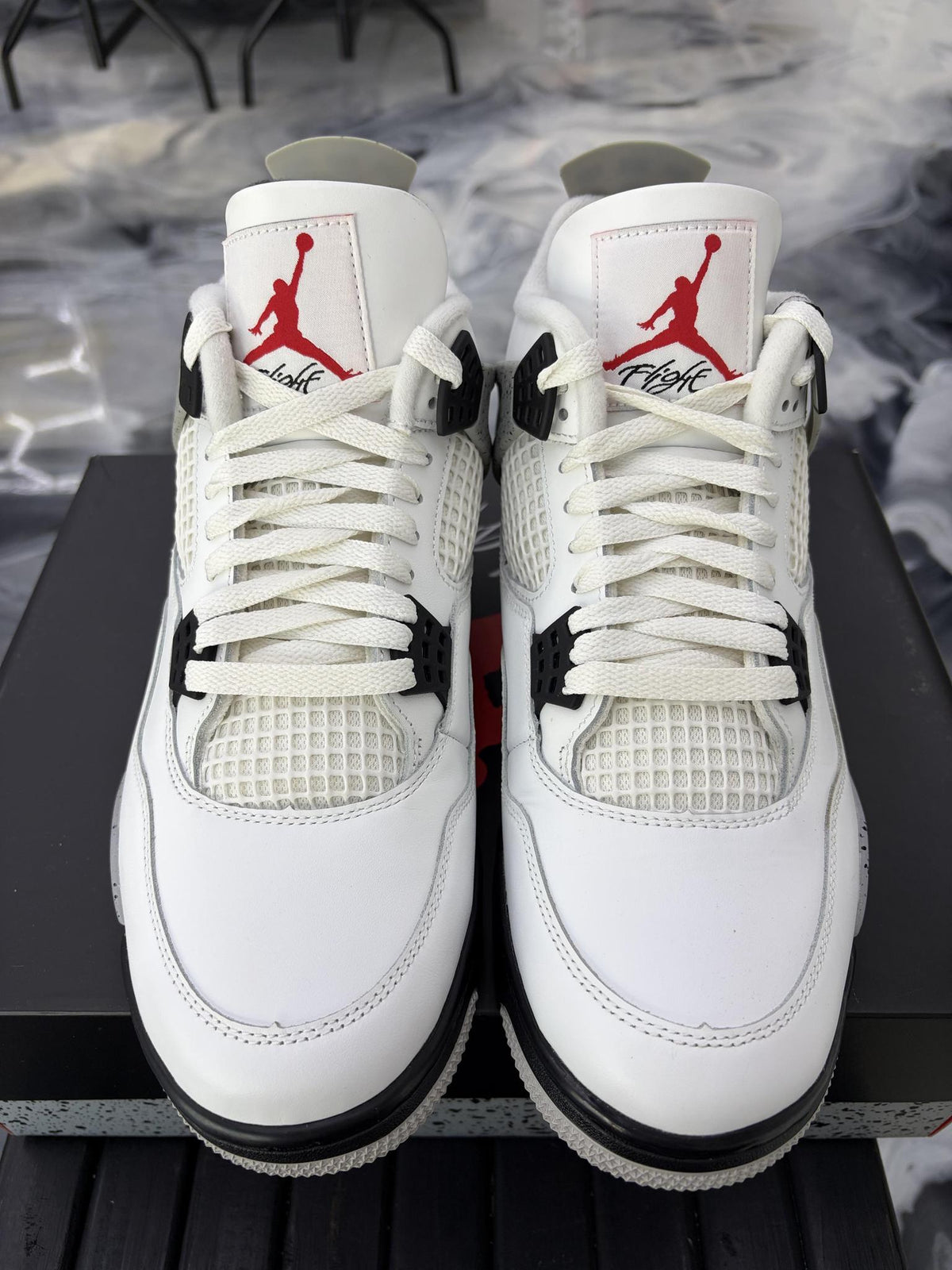 Jordan 4 "White Cement" Used Size 11