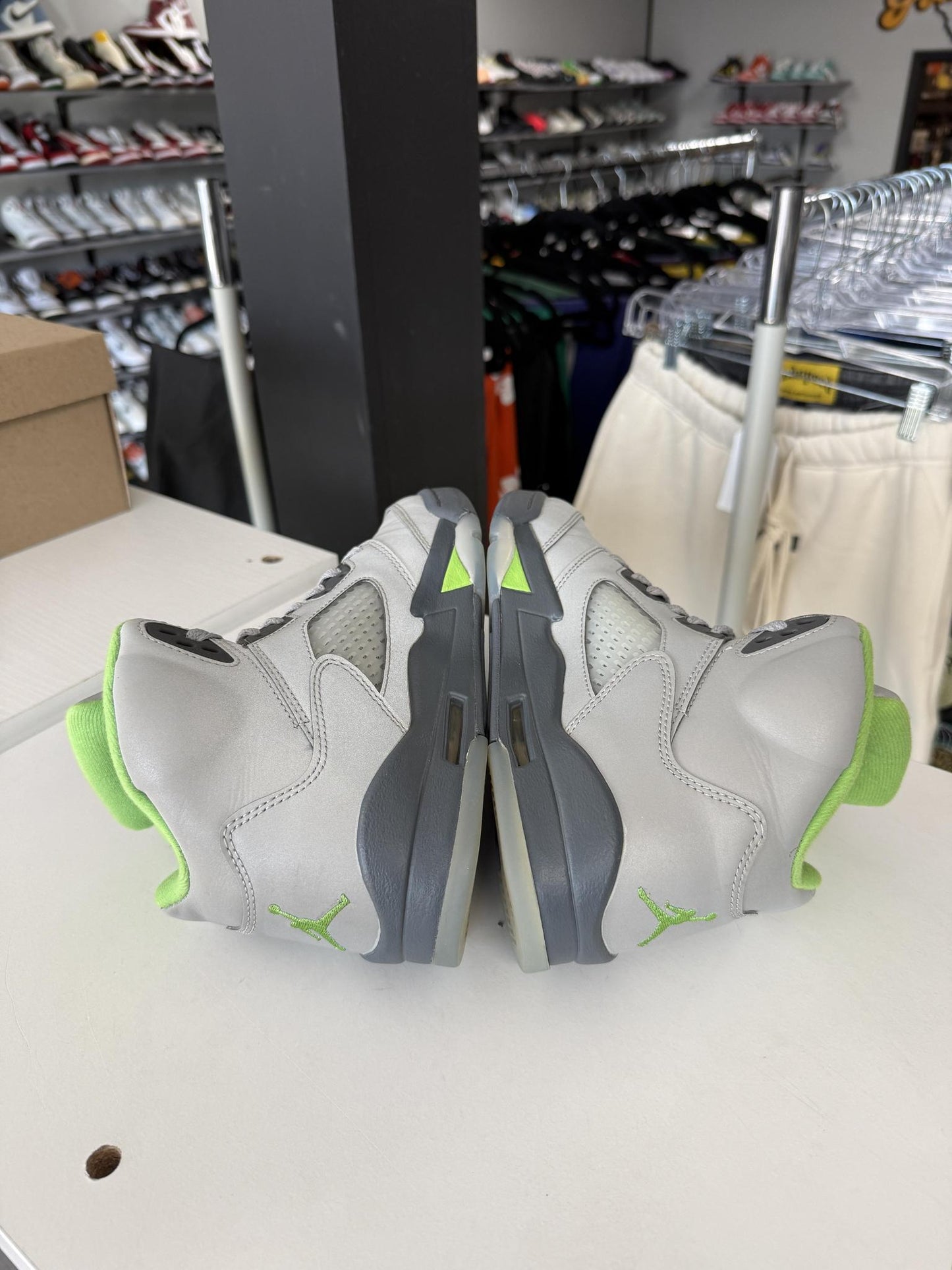 Jordan 5 "Green Bean" Used Size 6Y/7.5W