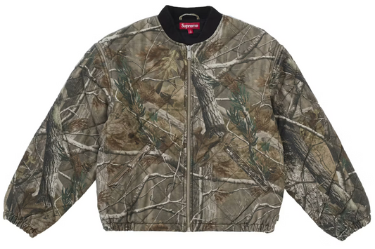 Supreme Zip-Off Sleeve Quilted Bomber Jacket Realtree