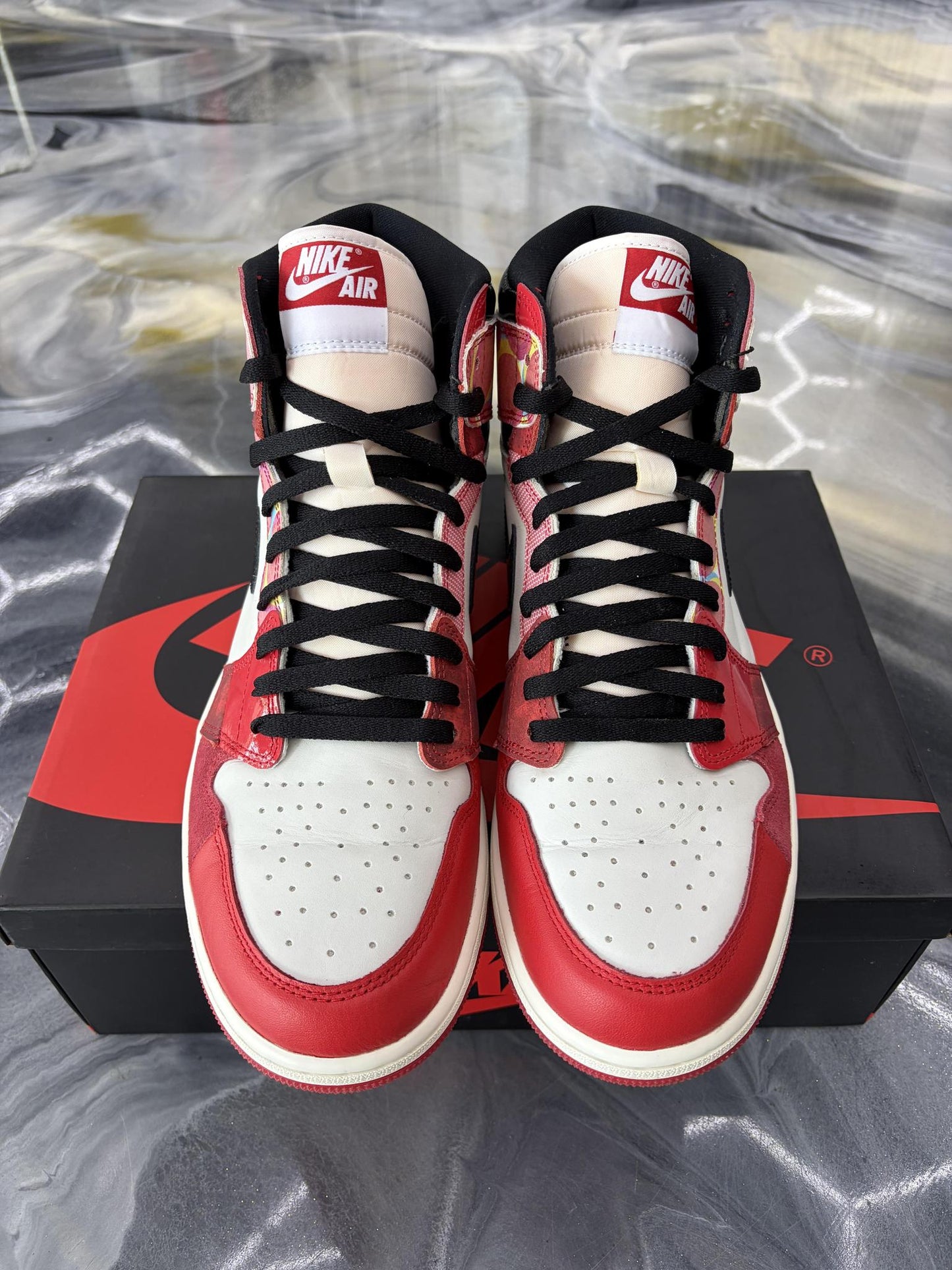 Jordan 1 "High Across There Spider-verse" Used Size 13