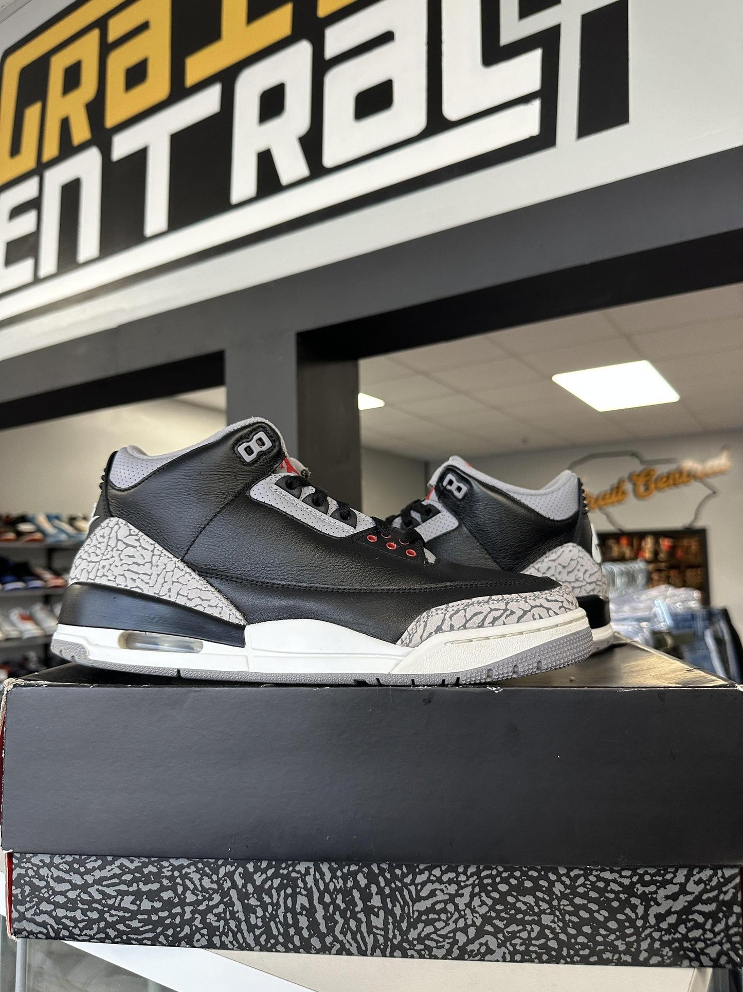 Jordan 3 "Black Cement" Used Size 10.5