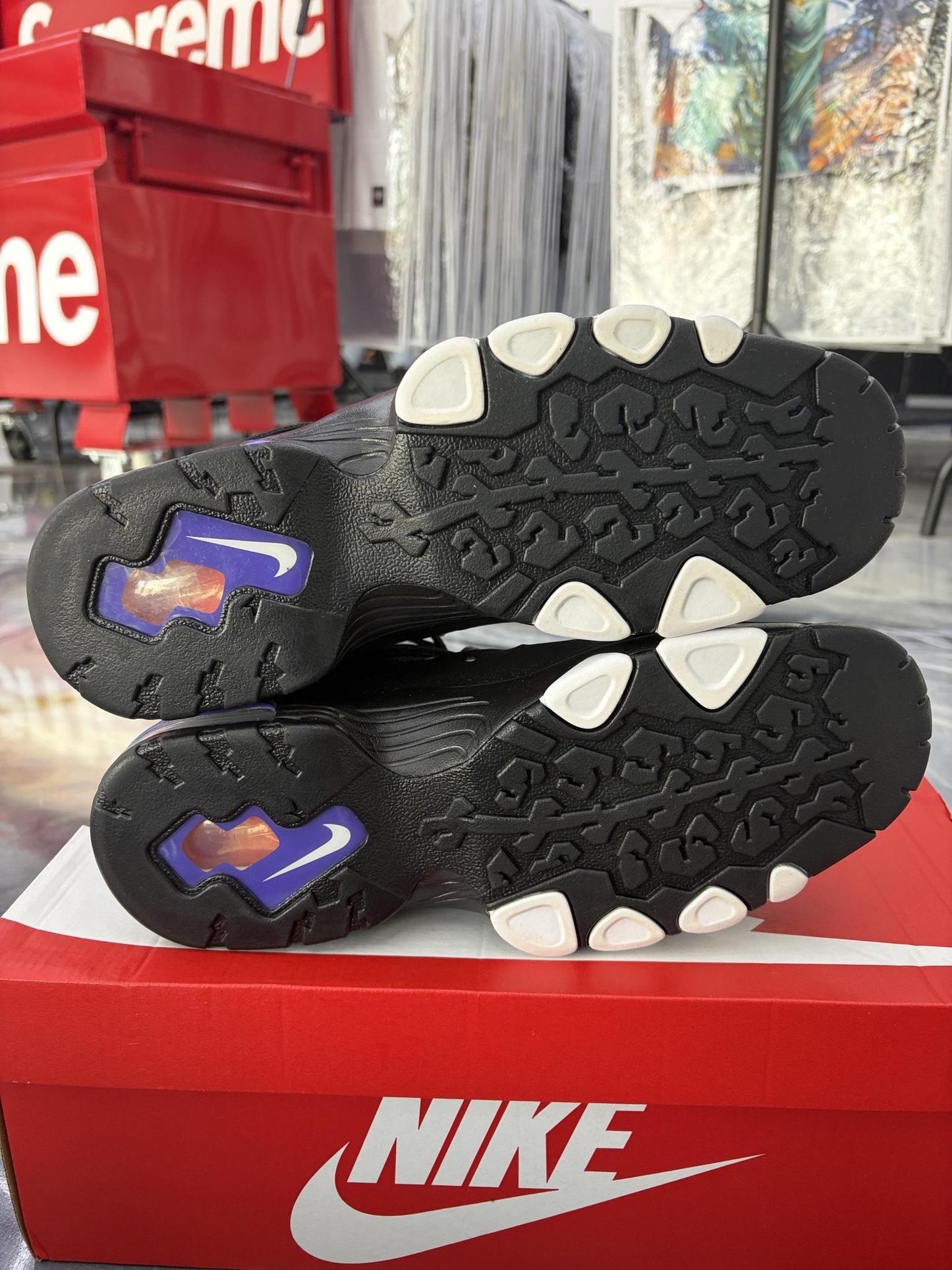 Nike Air Max2 CB '94 "Black White Purple" Used Size 10.5