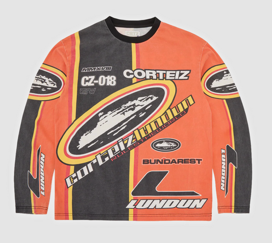Corteiz Supercross Cotton Jersey "Orange"
