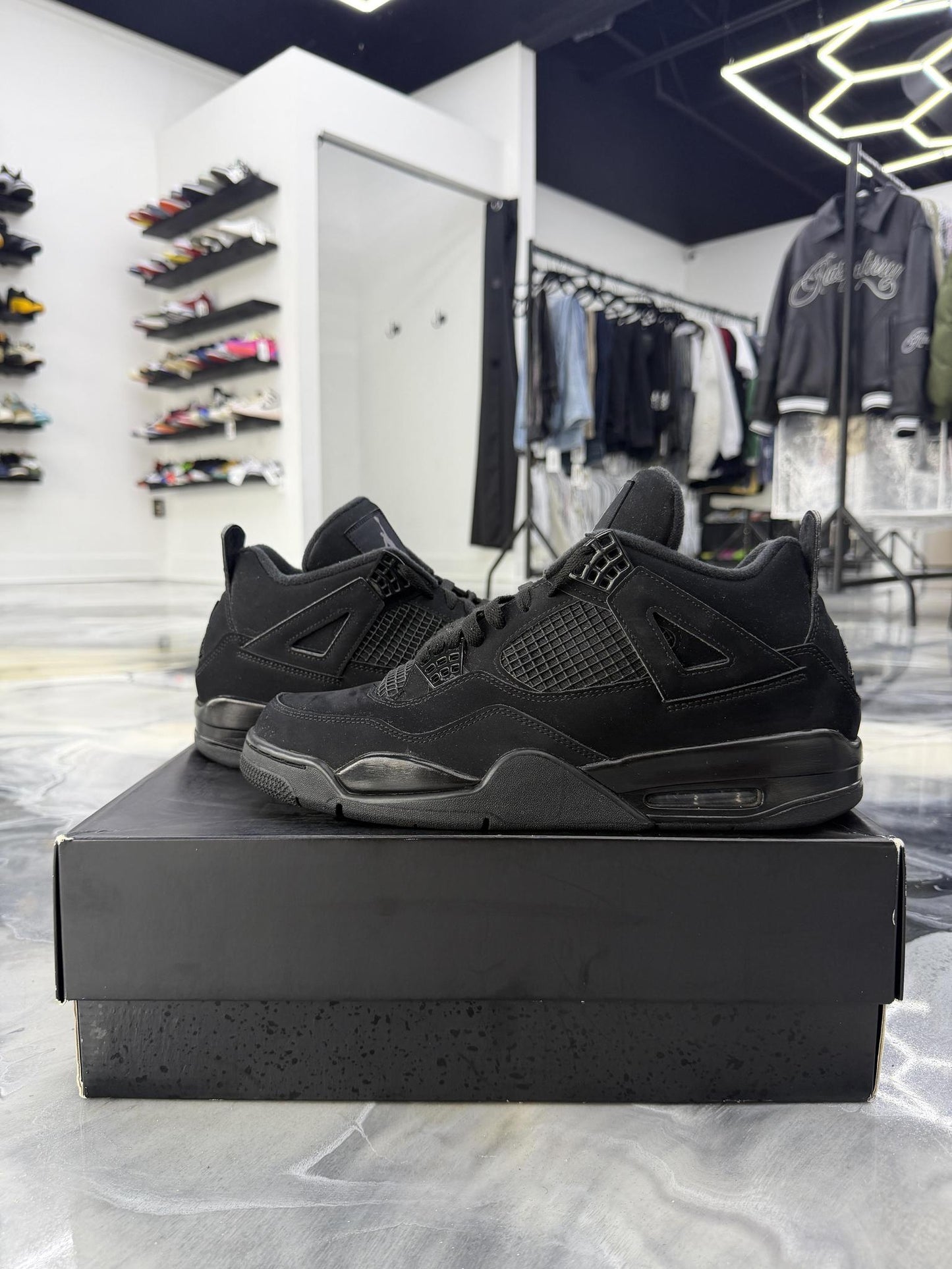 Jordan 4 "Black Cat" Used Size 12