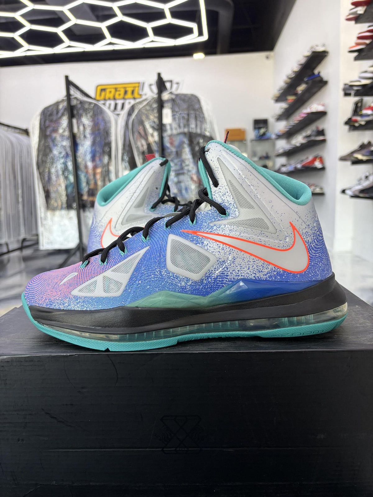 Nike Lebron X "Pure Platinum" Used Size 10