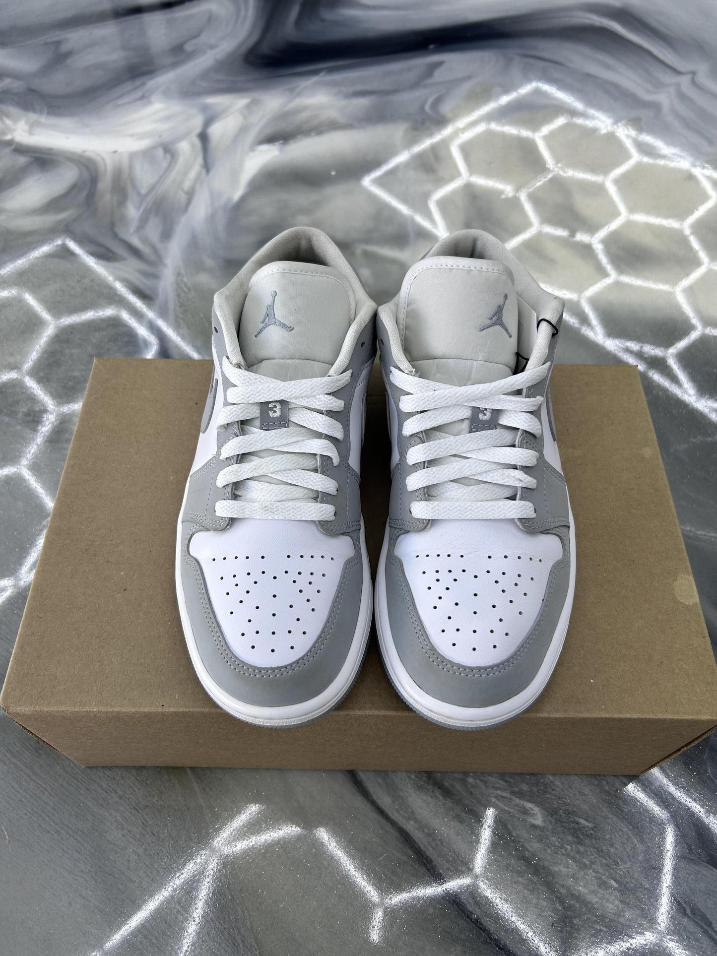 Jordan 1 Low "Wolf Grey" Used Size 7Y/8.5W