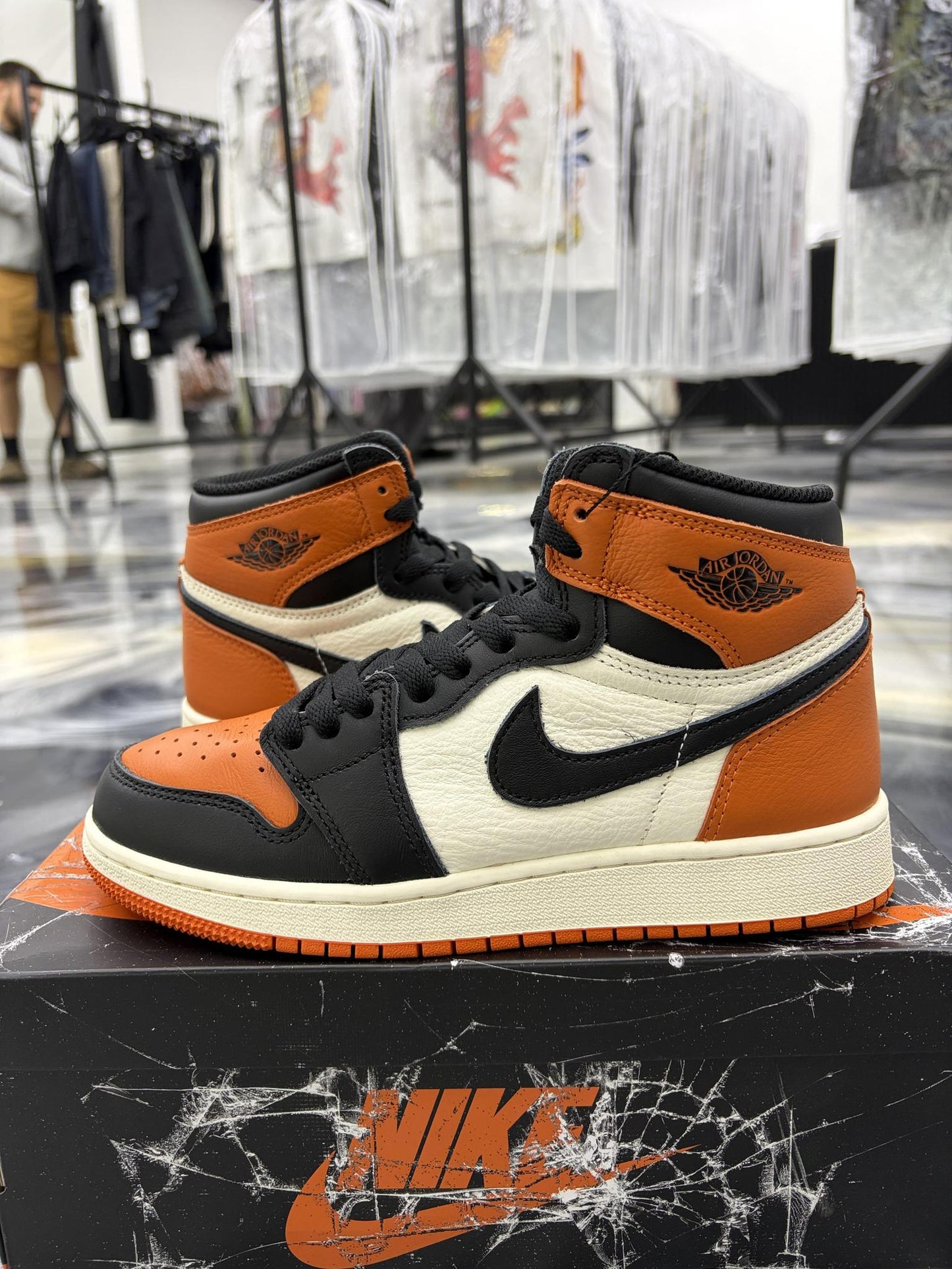 Jordan 1 "Shattered Backboard" Used Size 5.5Y/7W