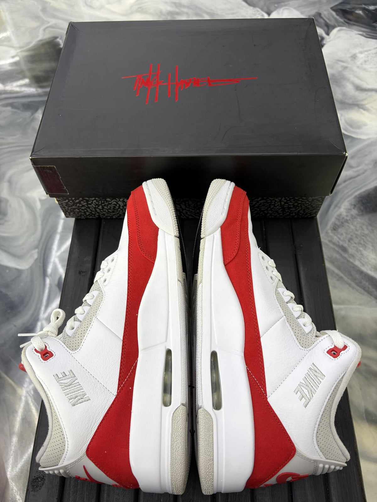 Jordan 3 "Tinker Red" Used Size 12