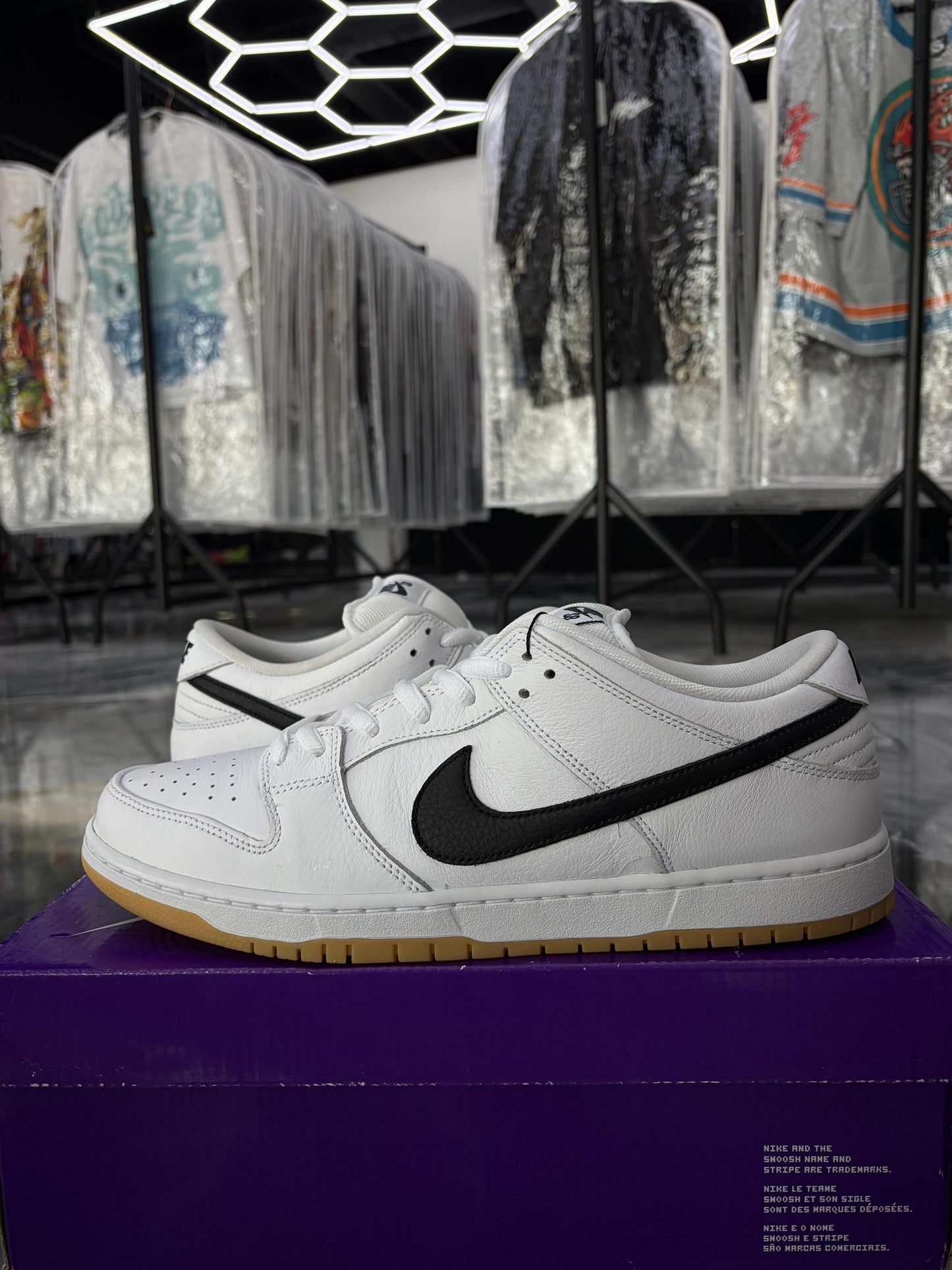 Nike SB Dunk Low "White Gum" Used Size 13