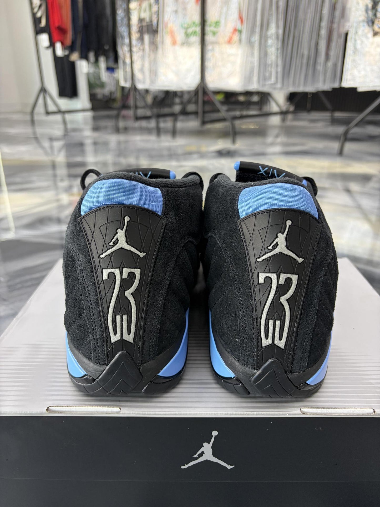 Jordan 14 "University Blue" Used Size 11.5