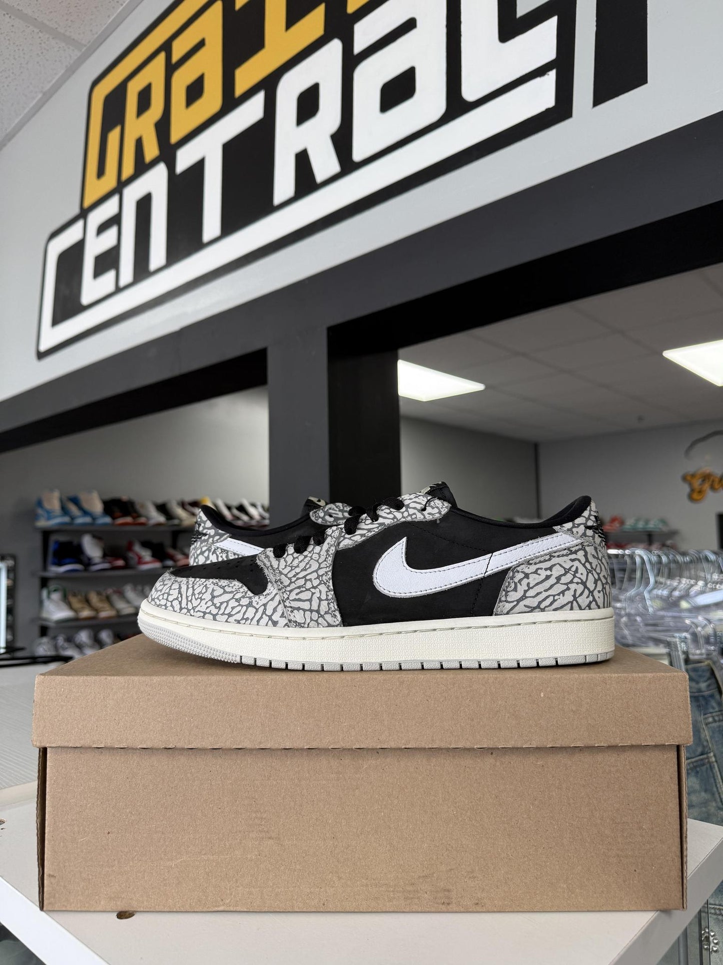 Jordan 1 Low "Elephant Print" Used Size 10.5