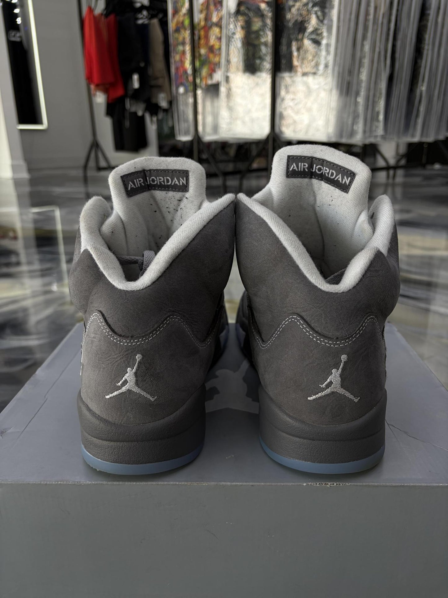 Jordan 5 "Wolf Grey" Used Size 12