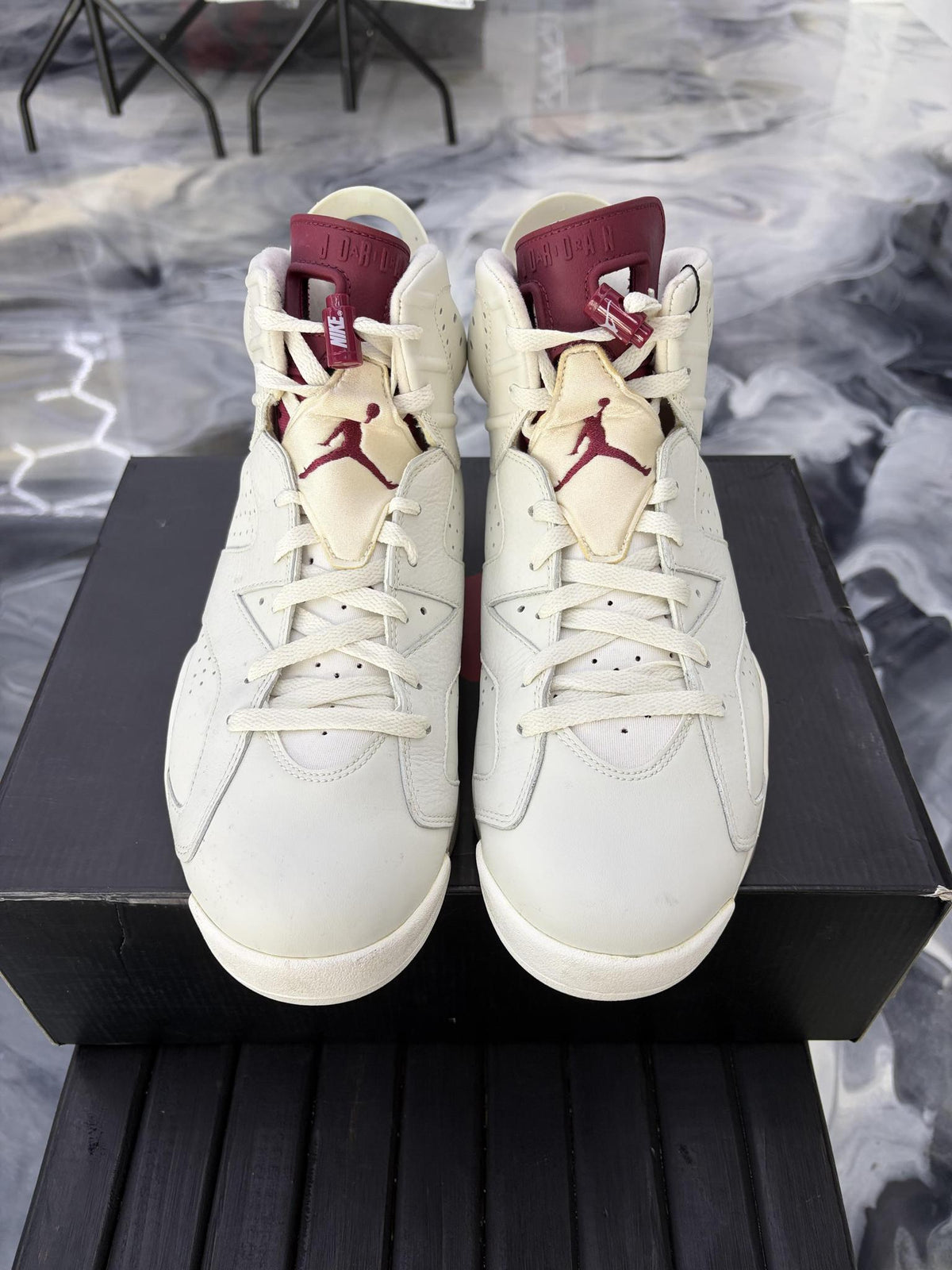 Jordan 6 "Maroon" Used Size 12